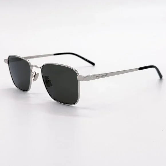 NEW SAINT LAURENT SL 529 002 SILVER GREY UNISEX SUNGLASSES SAINT LAURENT